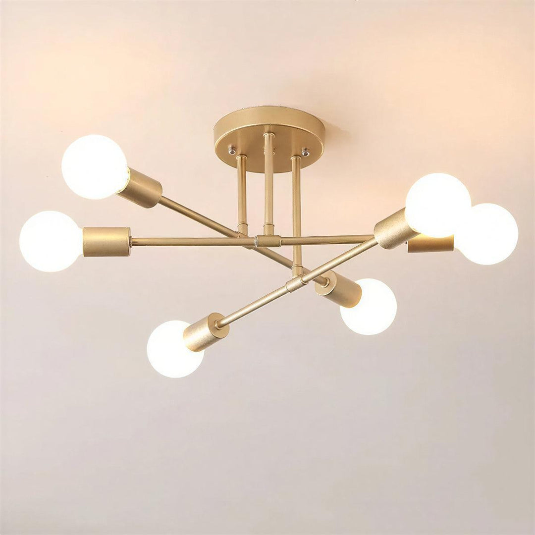 Modern Sputnik Chandelier Ceiling Light Fixture For Home Interiors