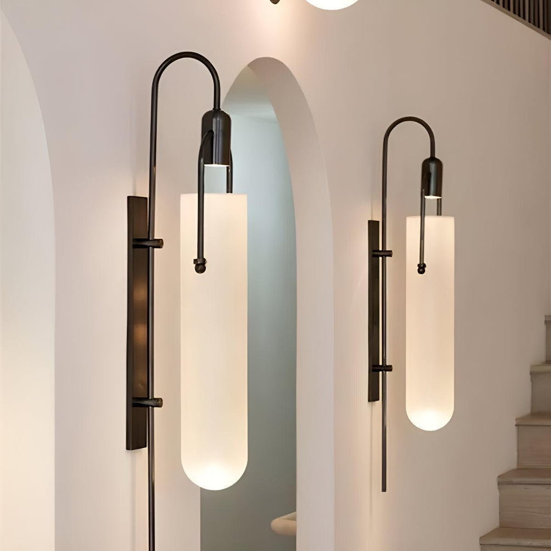 Modern Wall Sconce Lamp With Matte Arc Frame