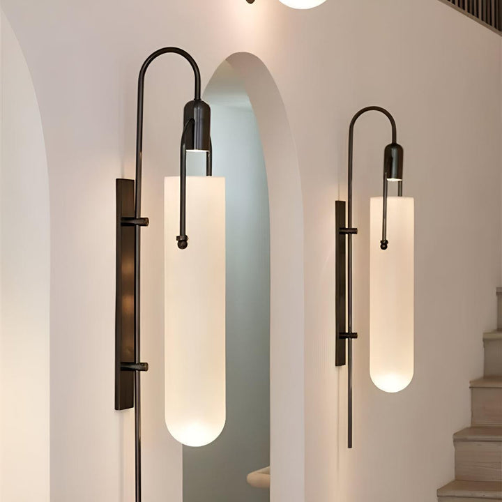 Modern Wall Sconce Lamp With Matte Arc Frame