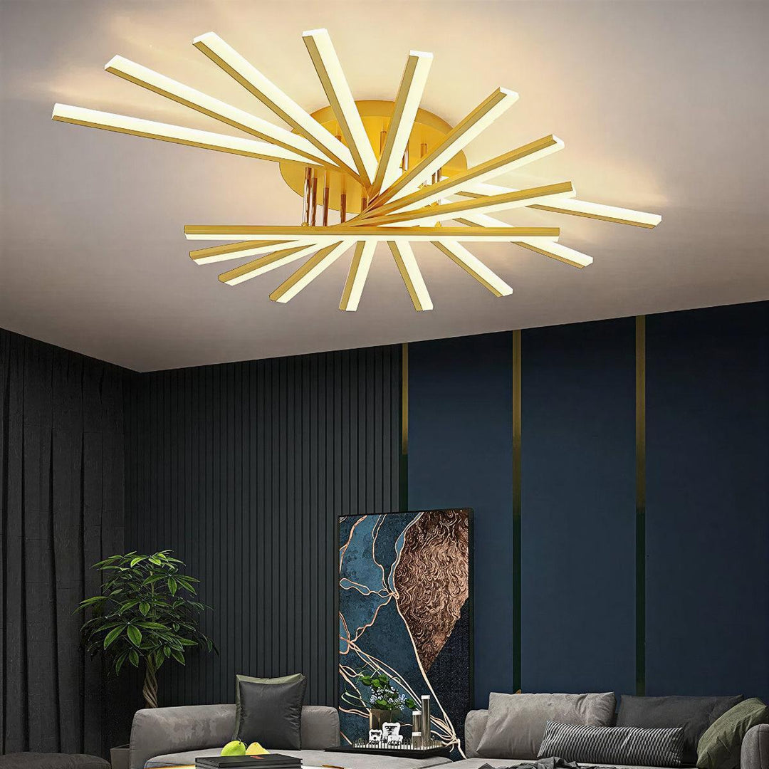 Nordic Geometric Style Flush Mount Ceiling Light Fixture