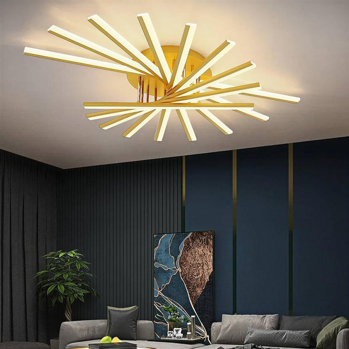 Nordic Geometric Style Flush Mount Ceiling Light Fixture