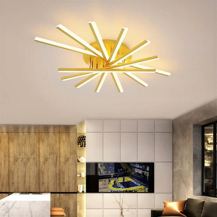Nordic Geometric Style Flush Mount Ceiling Light Fixture