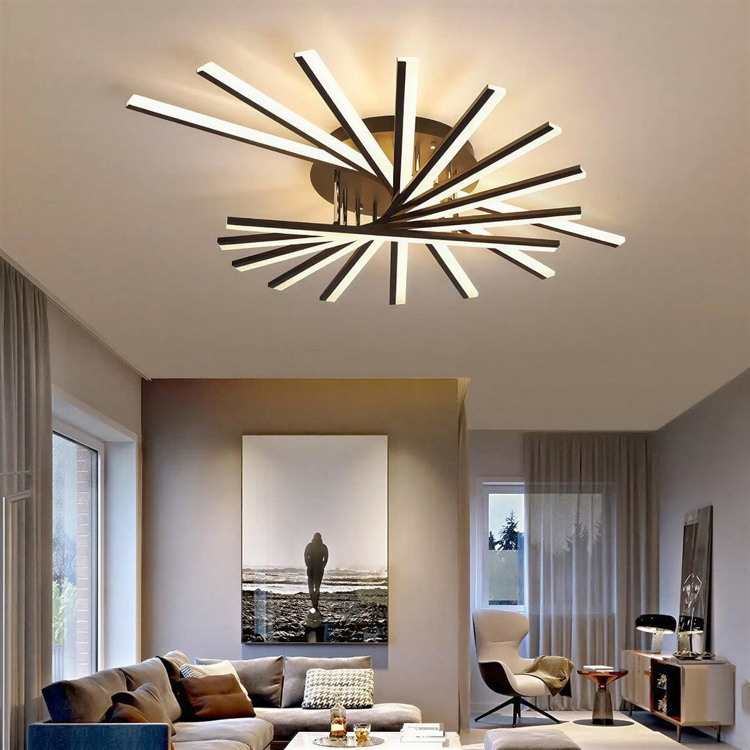 Nordic Geometric Style Flush Mount Ceiling Light Fixture