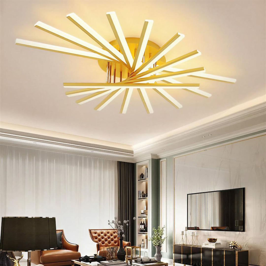 Nordic Geometric Style Flush Mount Ceiling Light Fixture