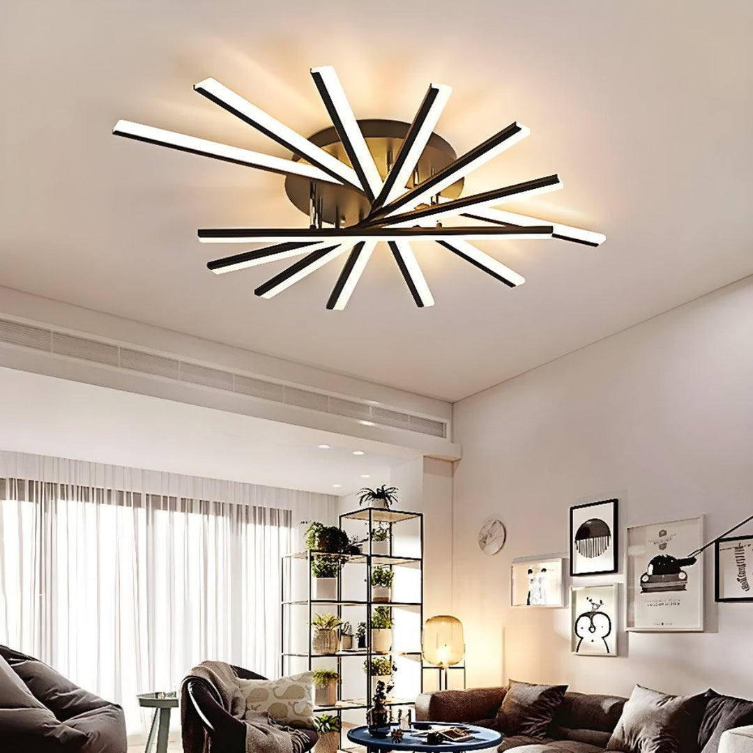 Nordic Geometric Style Flush Mount Ceiling Light Fixture