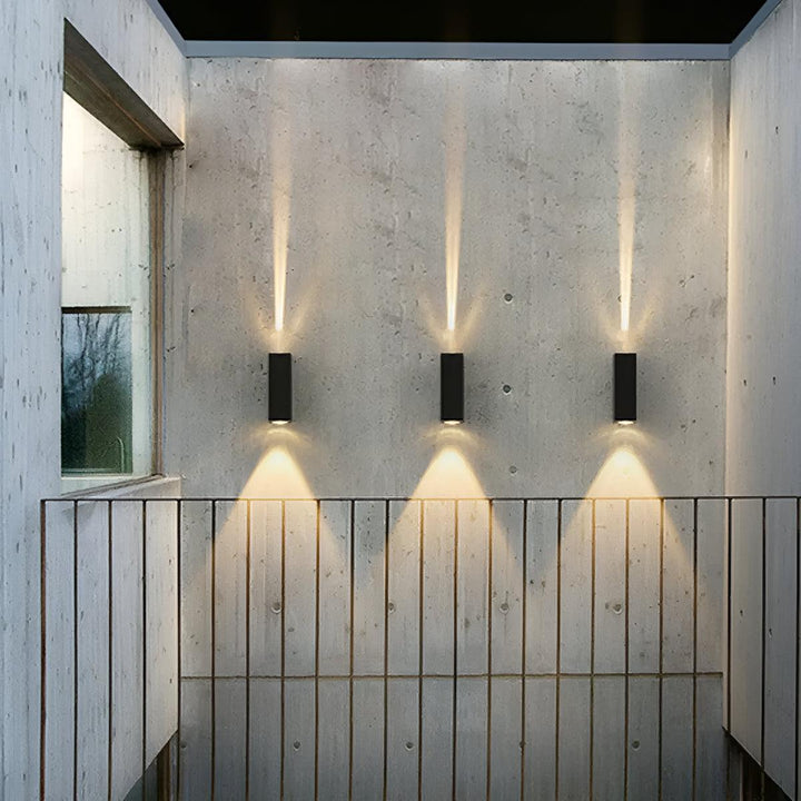 Outdoor Wall Lights With Up Down Beam Lighting