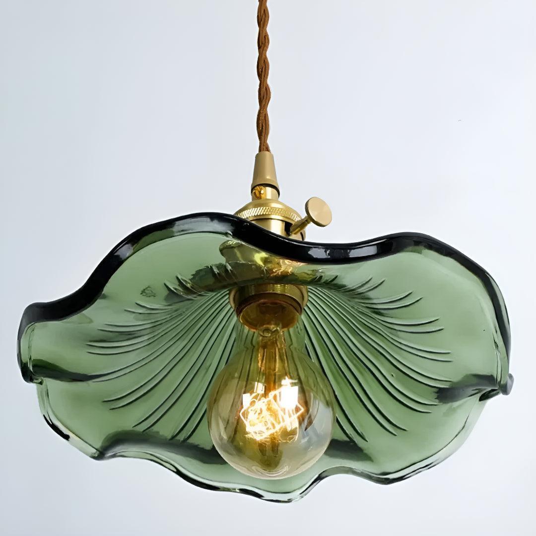 Pendant Lights With Art Nouveau Flower Shade