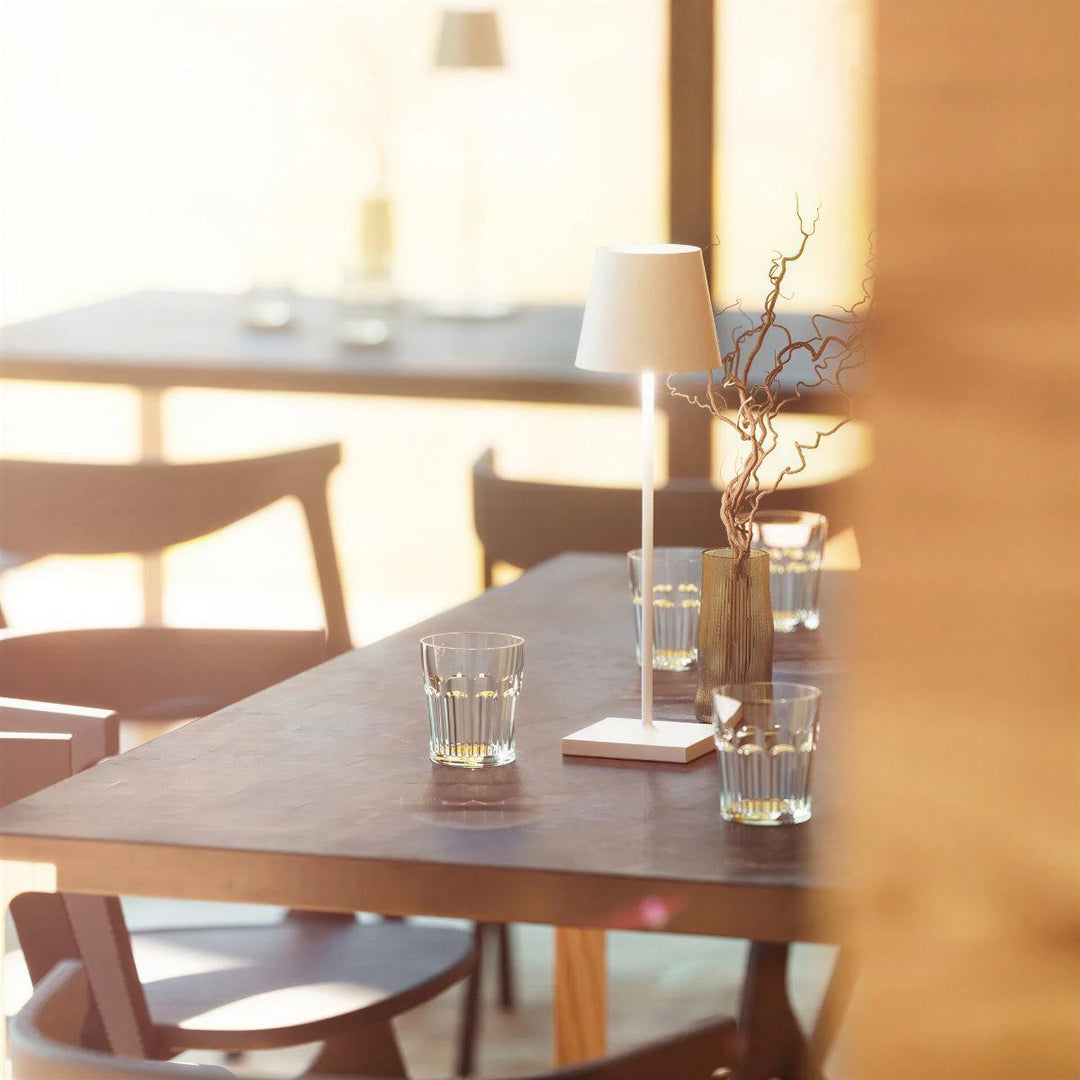 Rechargeable Table Lamp With Touch Control For Ambient Settings