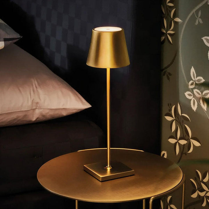 Rechargeable Table Lamp With Touch Control For Ambient Settings