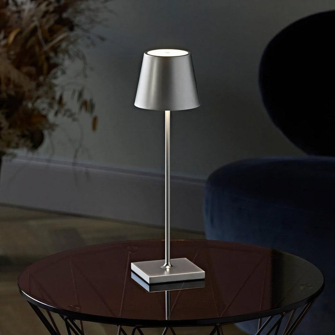 Rechargeable Table Lamp With Touch Control For Ambient Settings