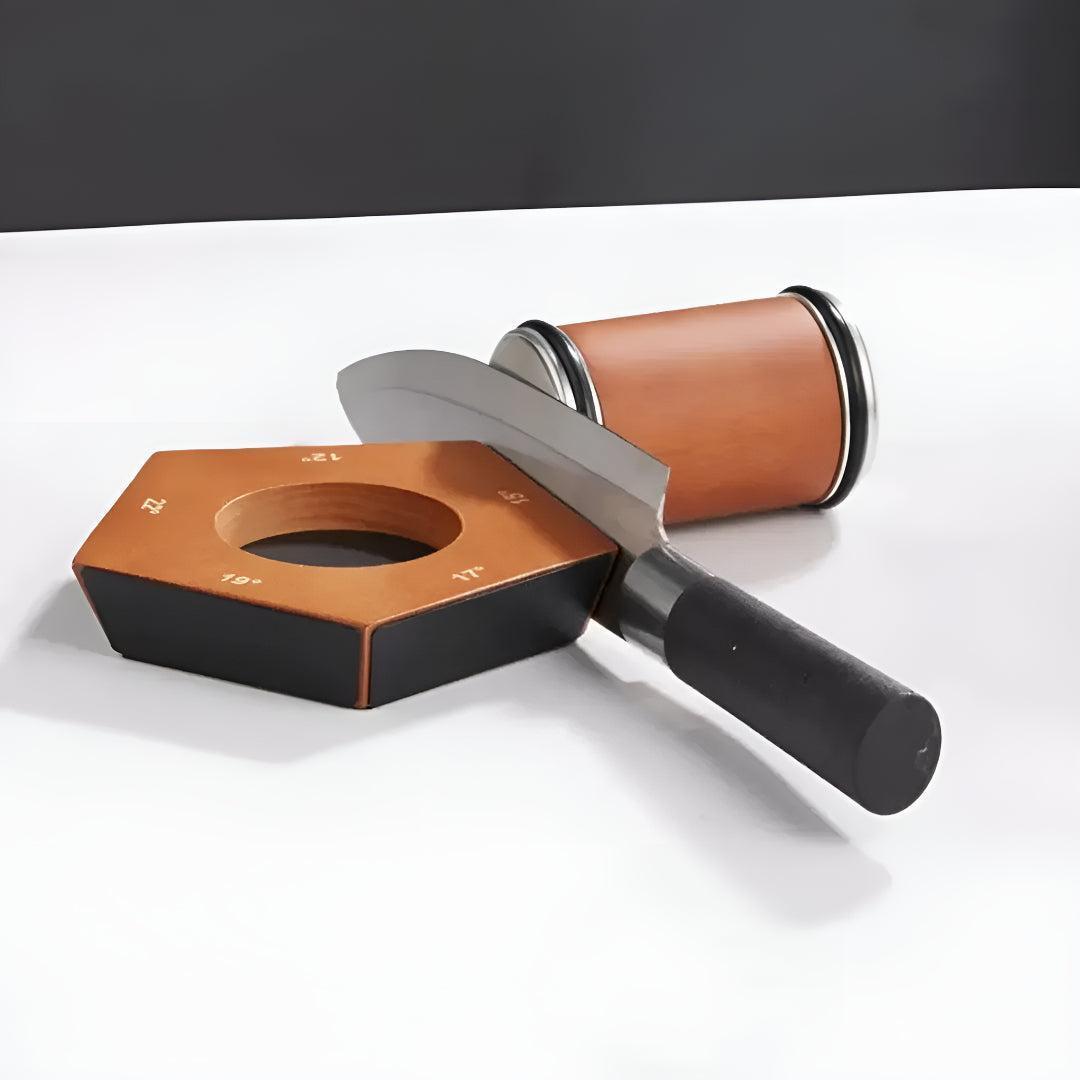 Rolling Knife Sharpener With Angle Guide