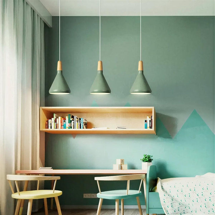 Scandinavian Nordic Wooden Pendant Light