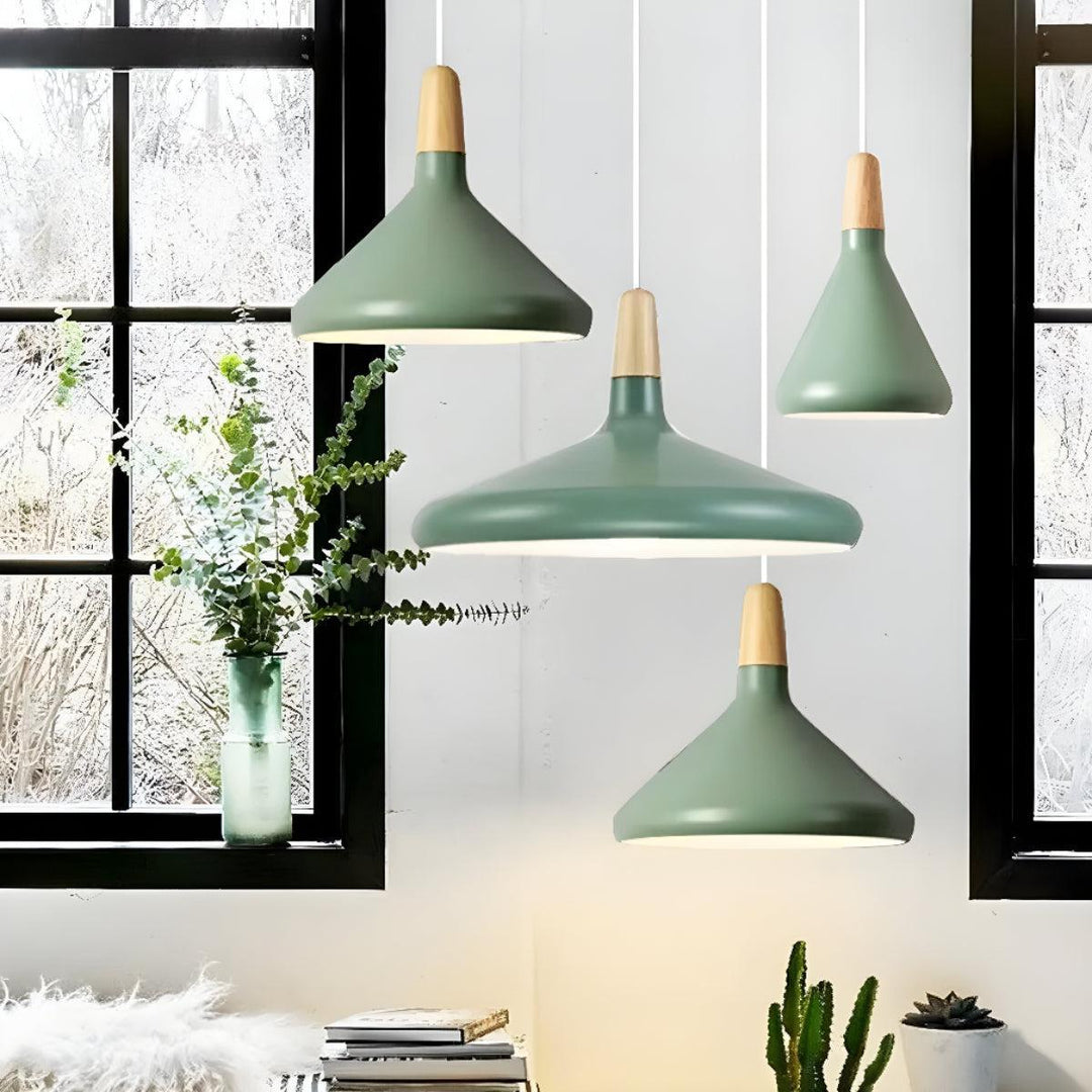 Scandinavian Nordic Wooden Pendant Light