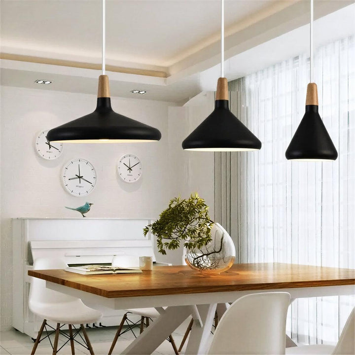 Scandinavian Nordic Wooden Pendant Light