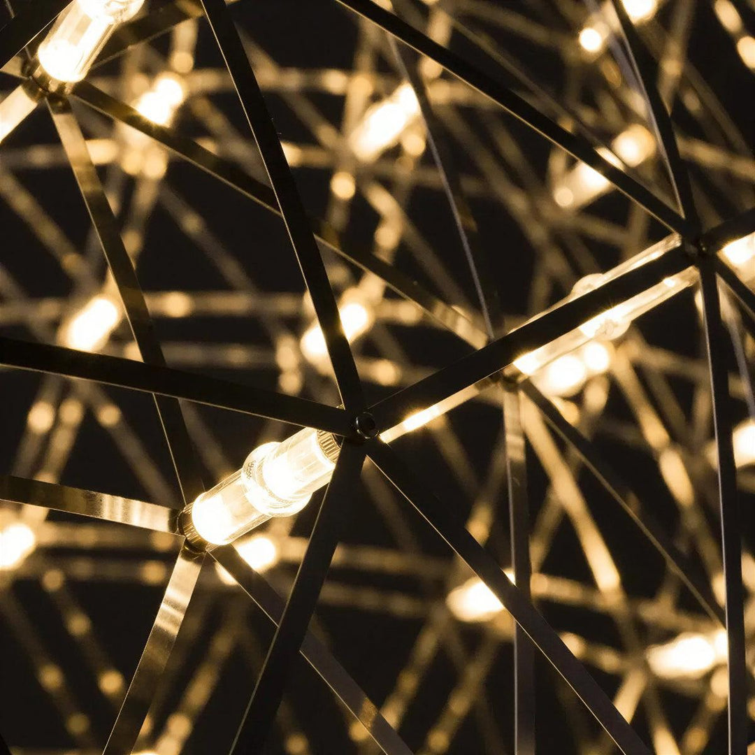 Sphere Pendant Light With Geodesic Starry Sky Statement Lighting