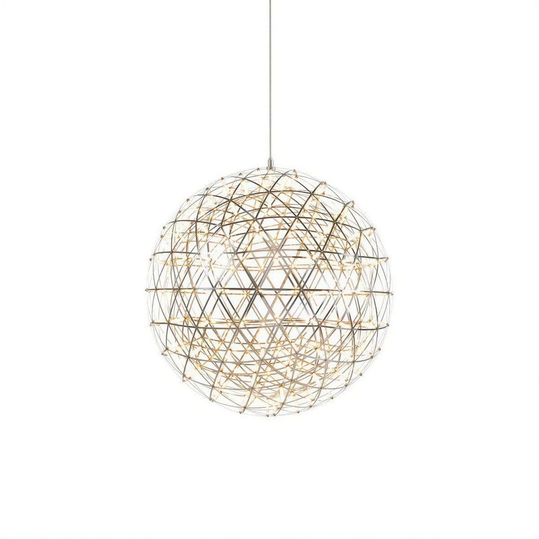 Sphere Pendant Light With Geodesic Starry Sky Statement Lighting
