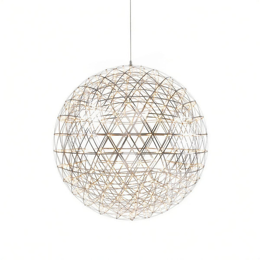 Sphere Pendant Light With Geodesic Starry Sky Statement Lighting
