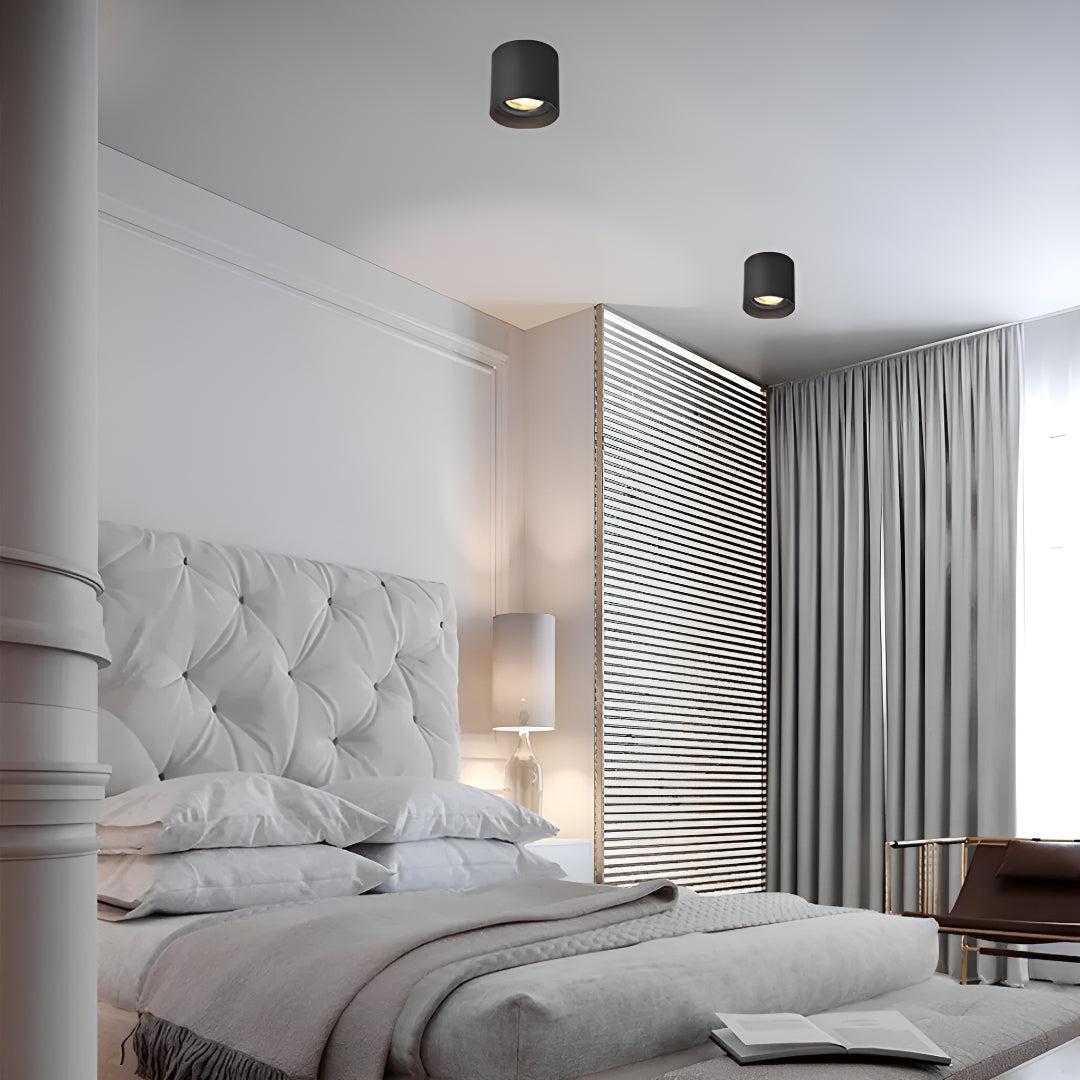 Surface Flush Mounted Downlight With Modern Cylinder Design