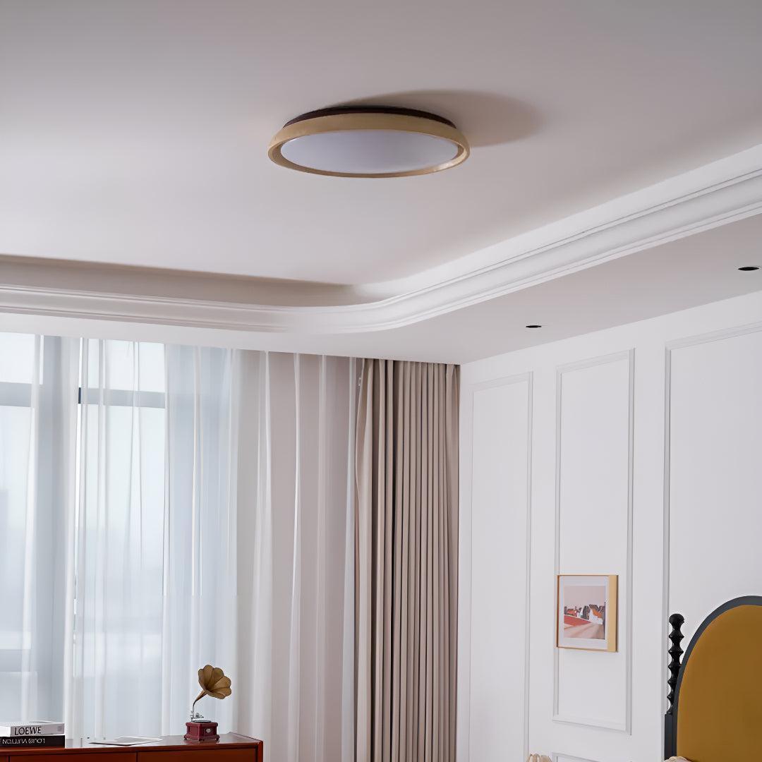 Travertine Flush Mount Ceiling Light Fixture For Modern Home Lighting