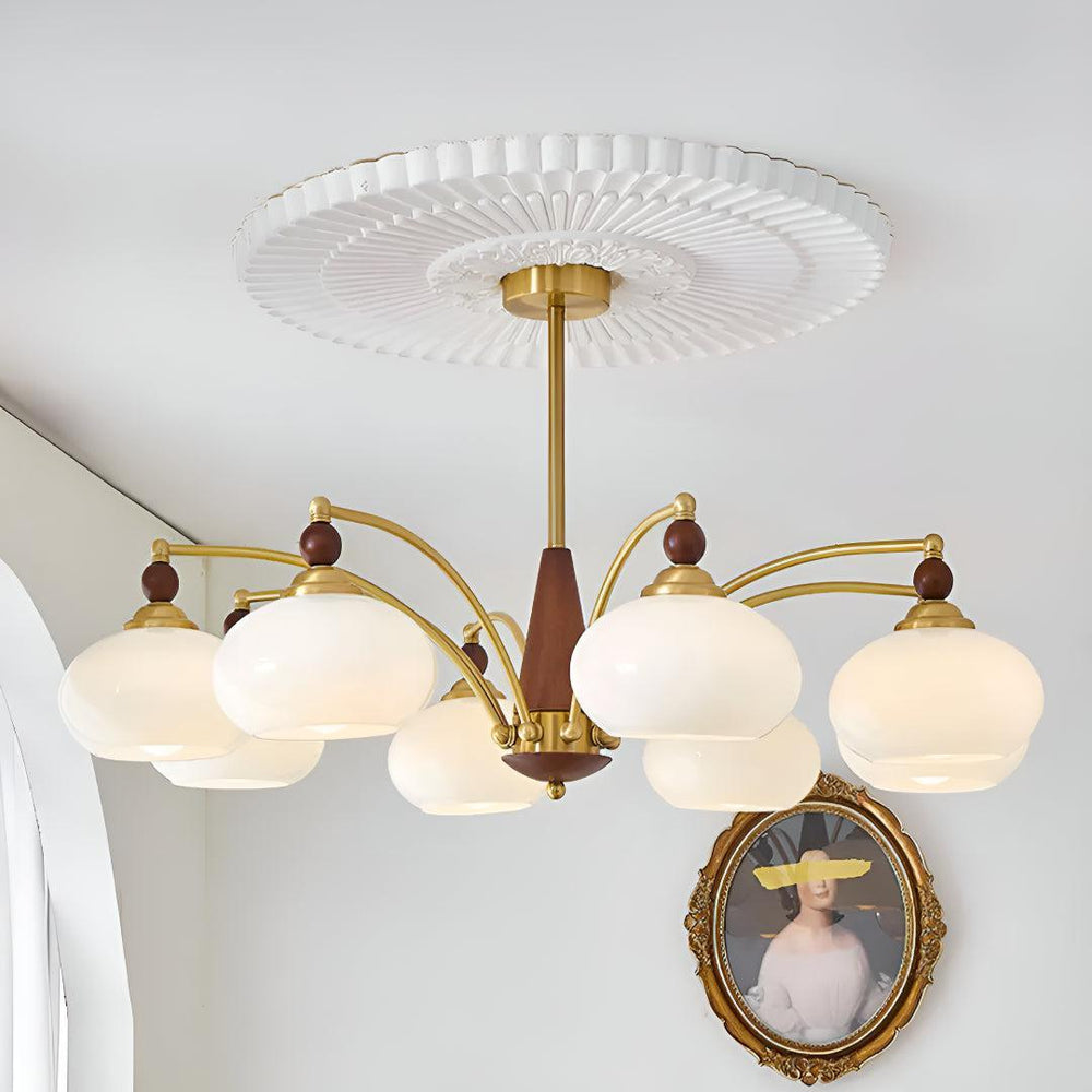Vintage Ceiling Light Chandelier With Retro Victorian Aesthetic