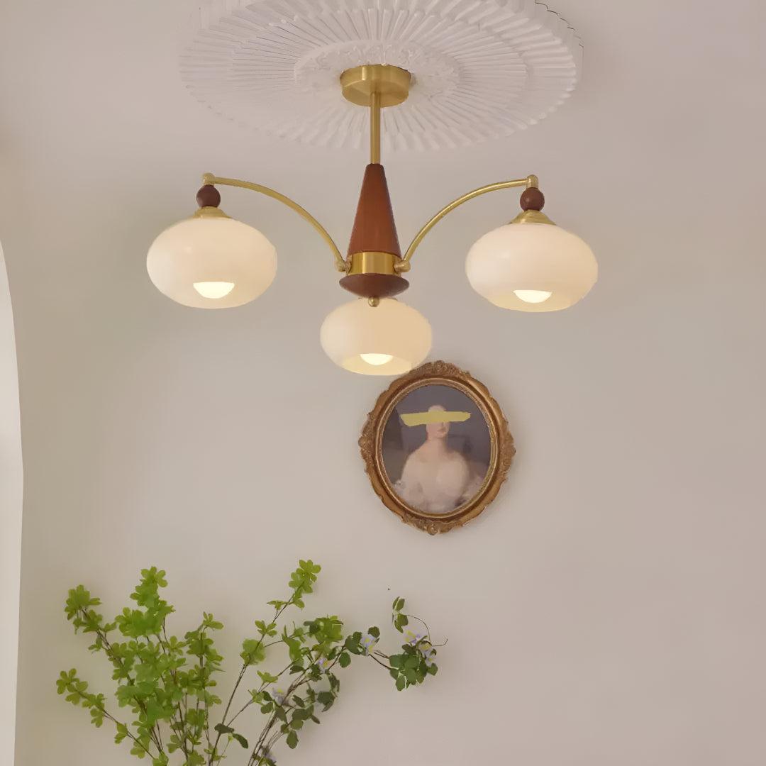Vintage Ceiling Light Chandelier With Retro Victorian Aesthetic