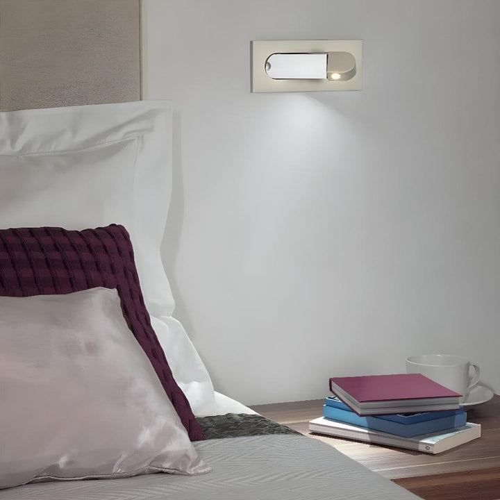 Wall Mounted Bedside Reading Light With Adjustable Head