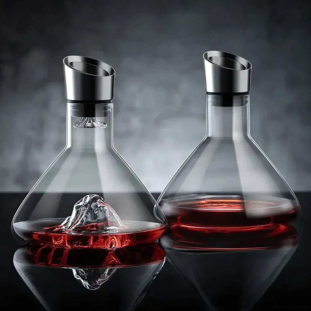 Wine Decanter Carafe With Iceberg Aerator Feature