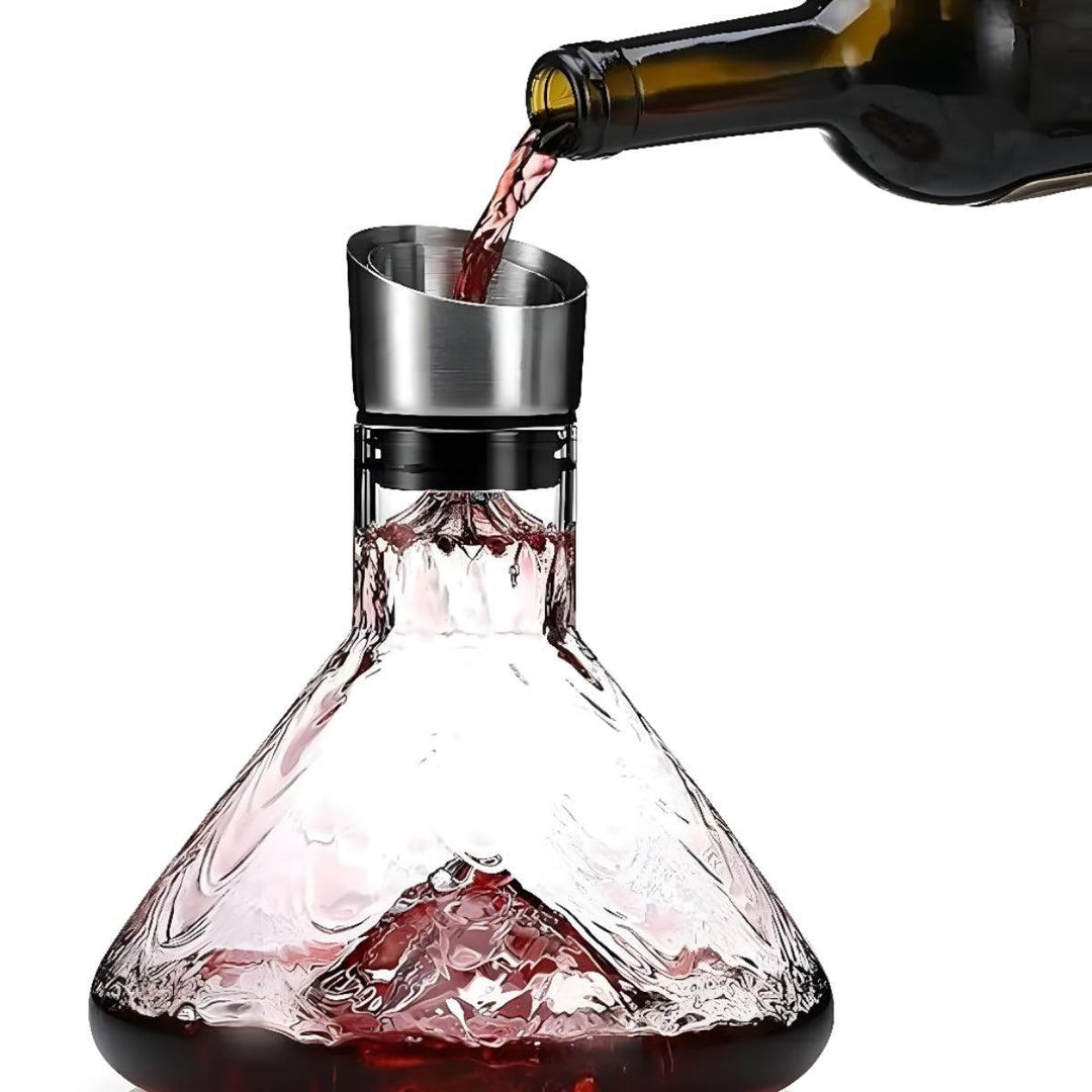 Wine Decanter Carafe With Iceberg Aerator Feature