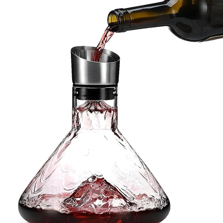 Wine Decanter Carafe With Iceberg Aerator Feature