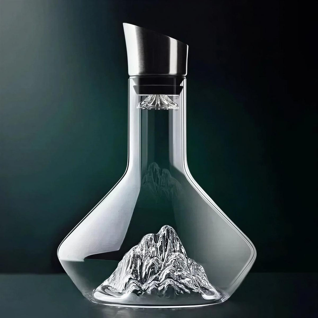 Wine Decanter Carafe With Iceberg Aerator Feature
