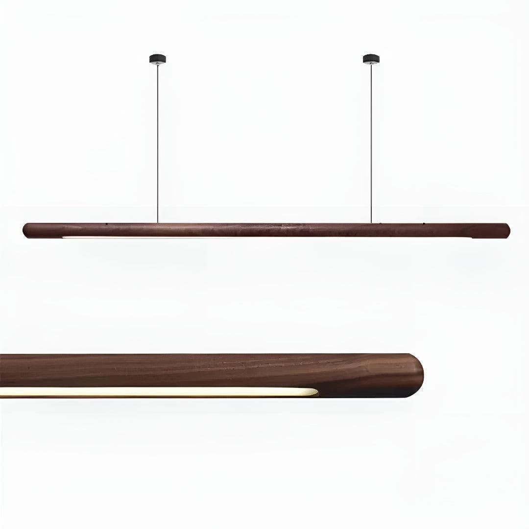 Wood Kitchen Island Linear Pendant Light For Modern Interiors