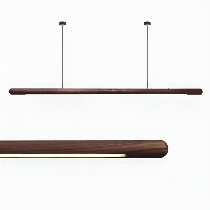 Wood Kitchen Island Linear Pendant Light For Modern Interiors